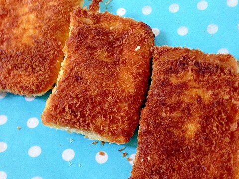 食パンでハムチーズの揚げパン♡